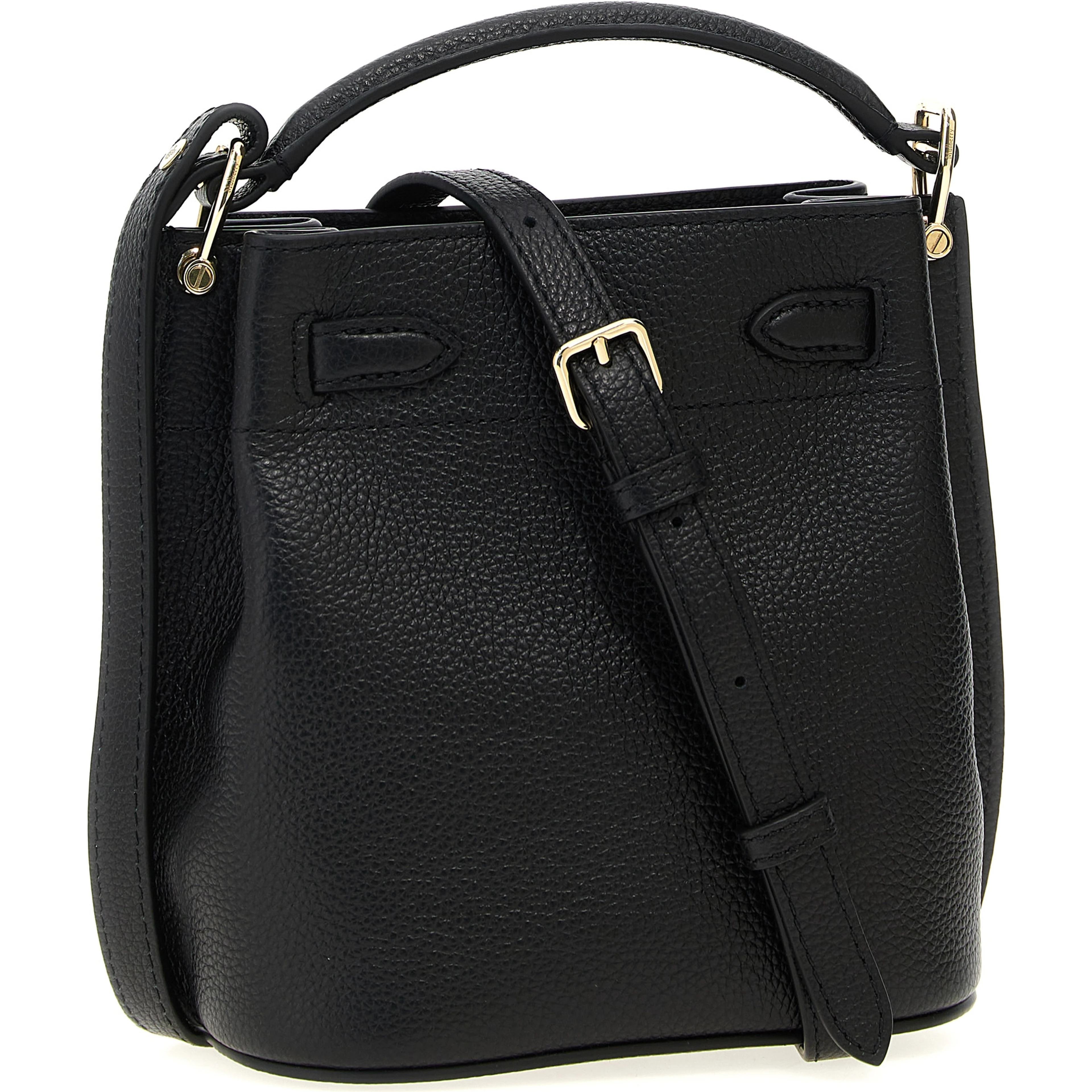 Black Calfskin Crossbody Bag