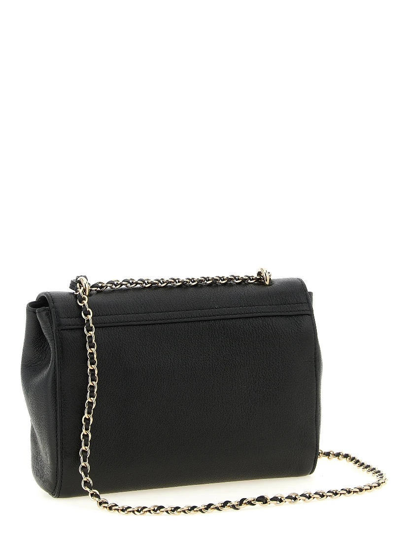 Black Goatskin Crossbody Bag