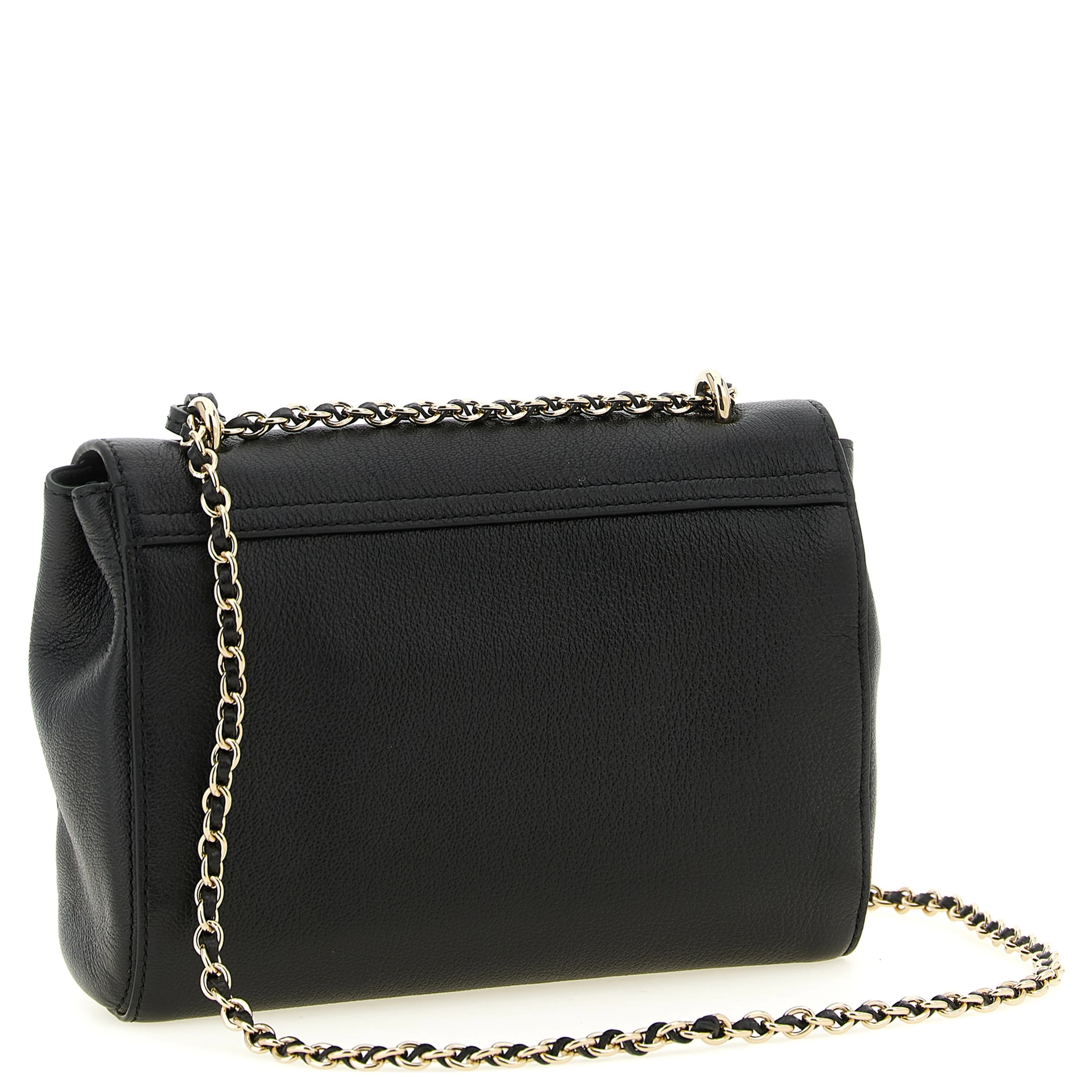 Black Goatskin Crossbody Bag
