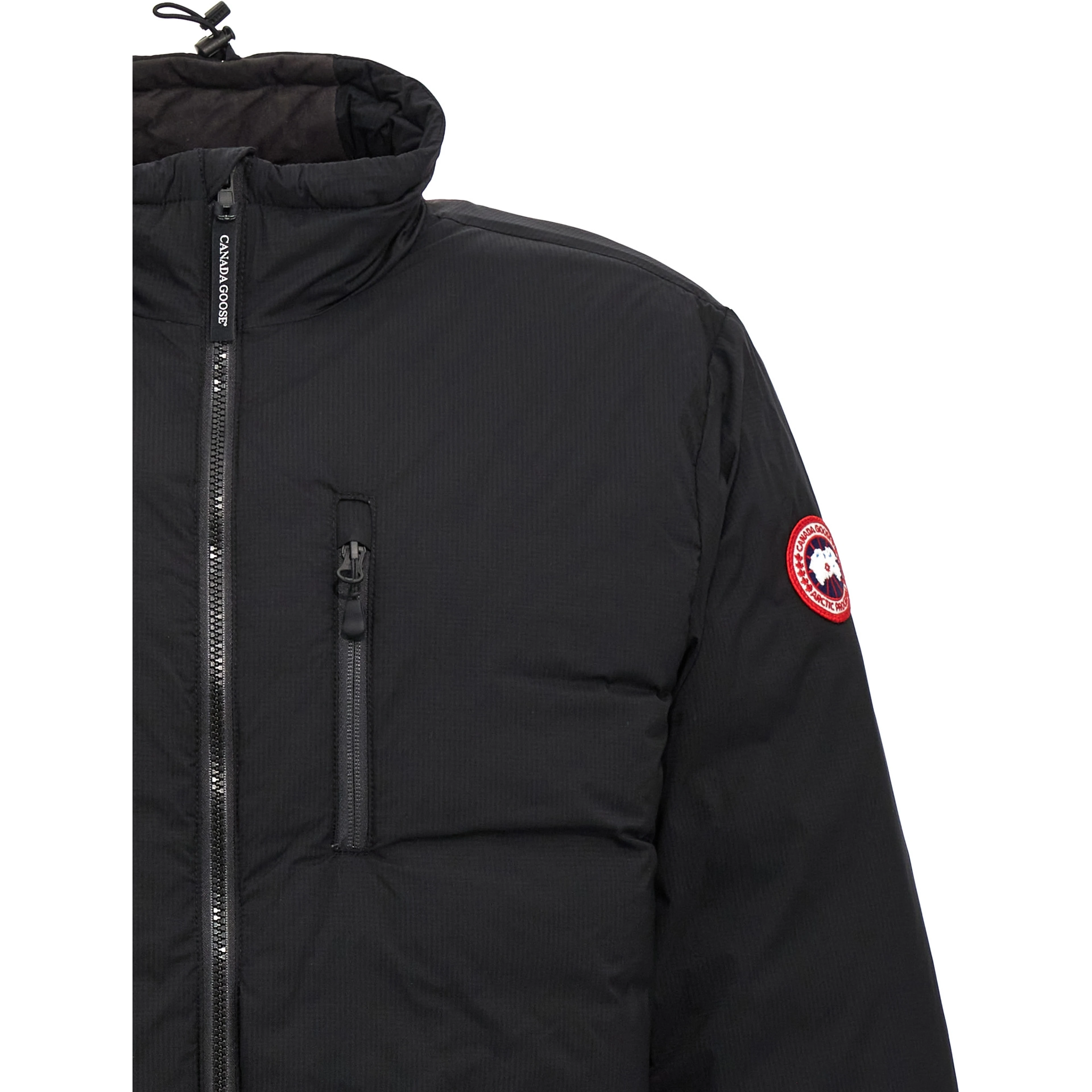 Black Polyester Shell Jacket