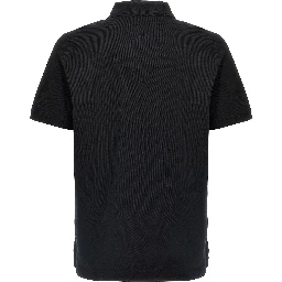 Black Cotton Polo Shirt