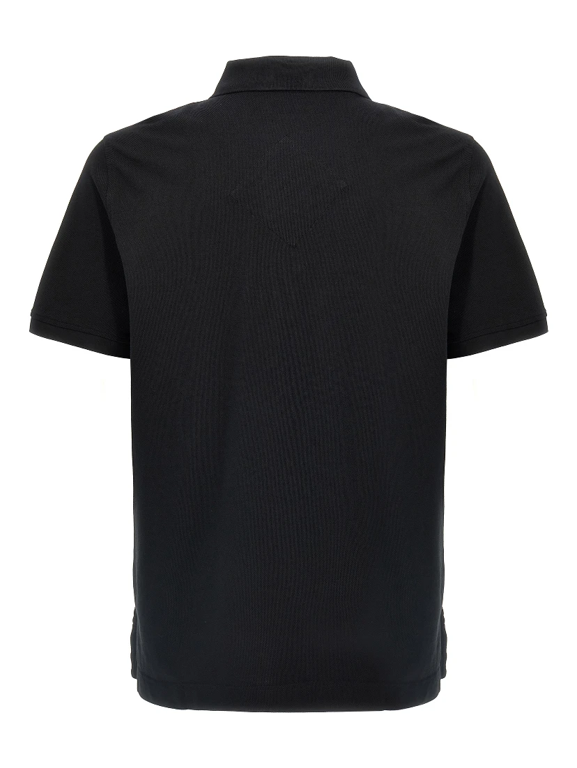 Black Cotton Polo Shirt