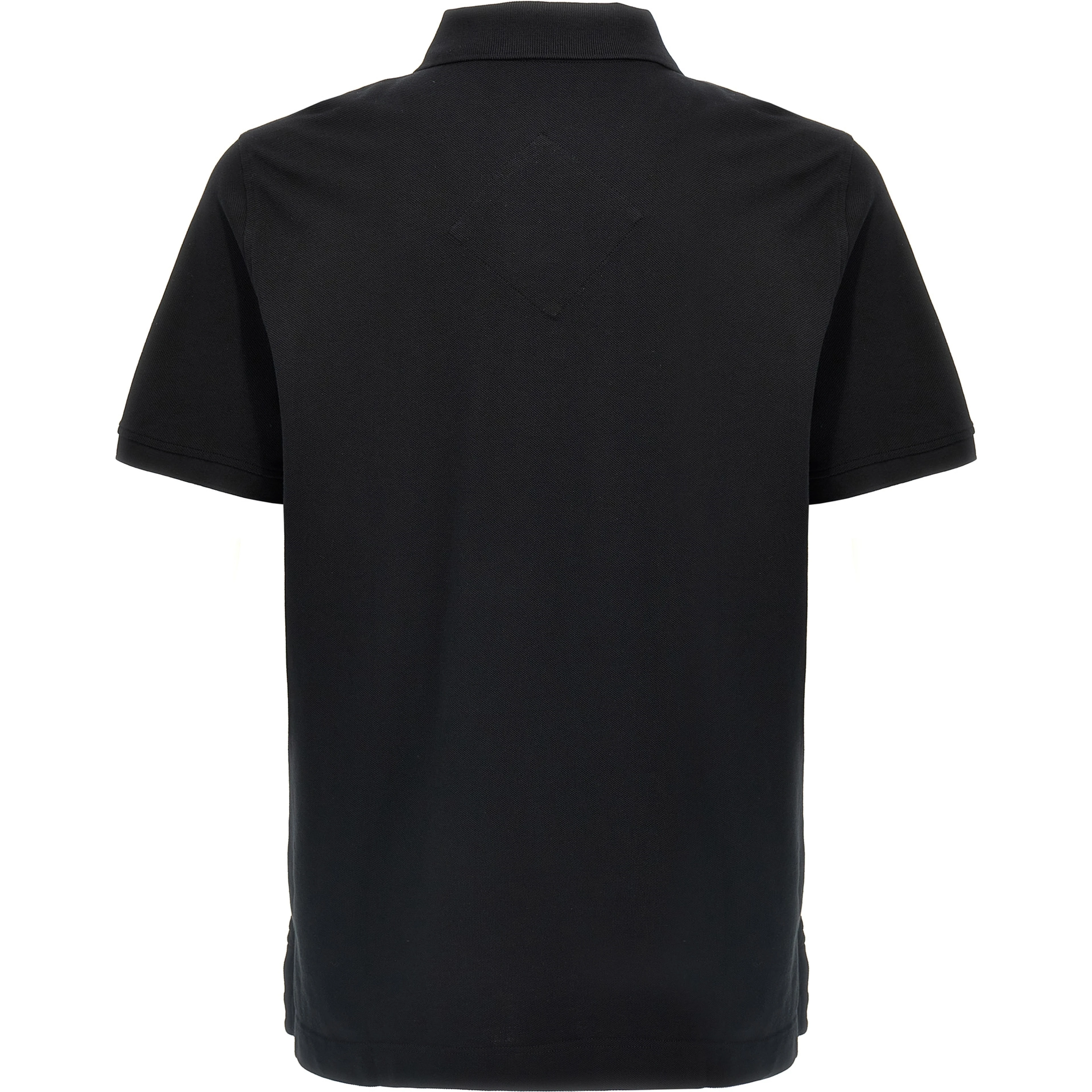 Black Cotton Polo Shirt