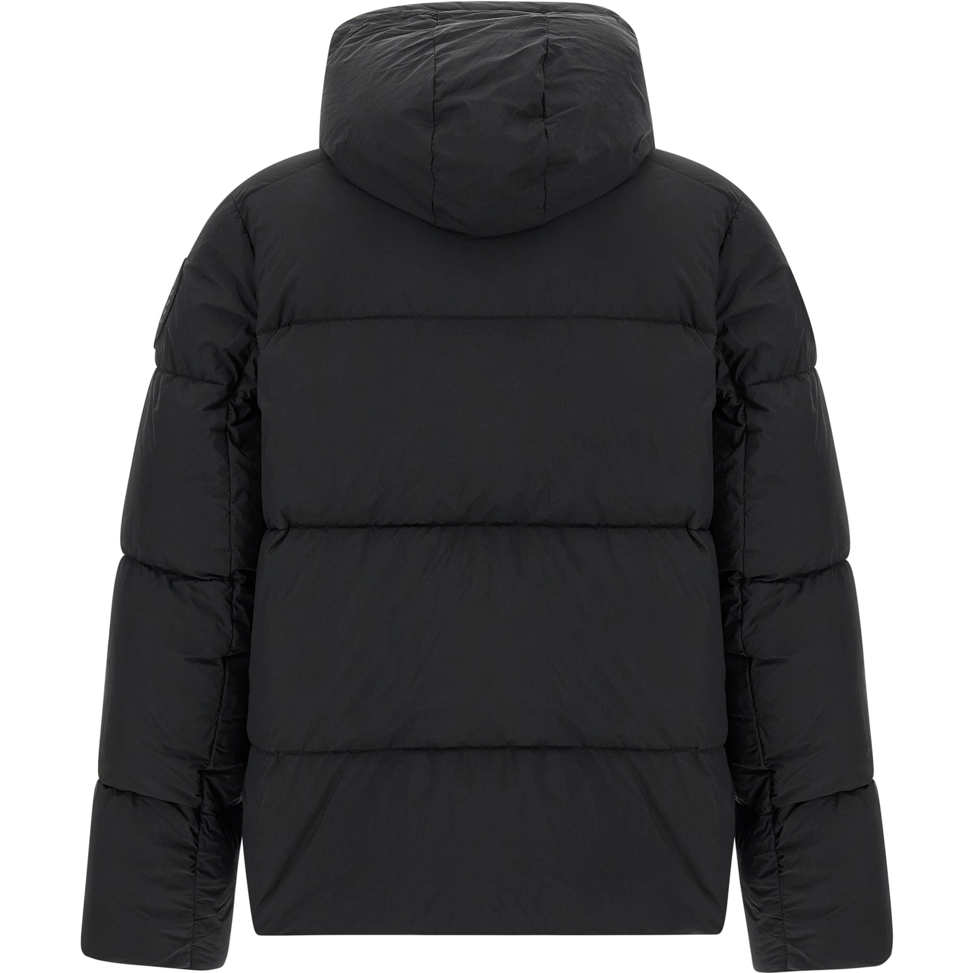 Black Polyamide Full-Length Jacket