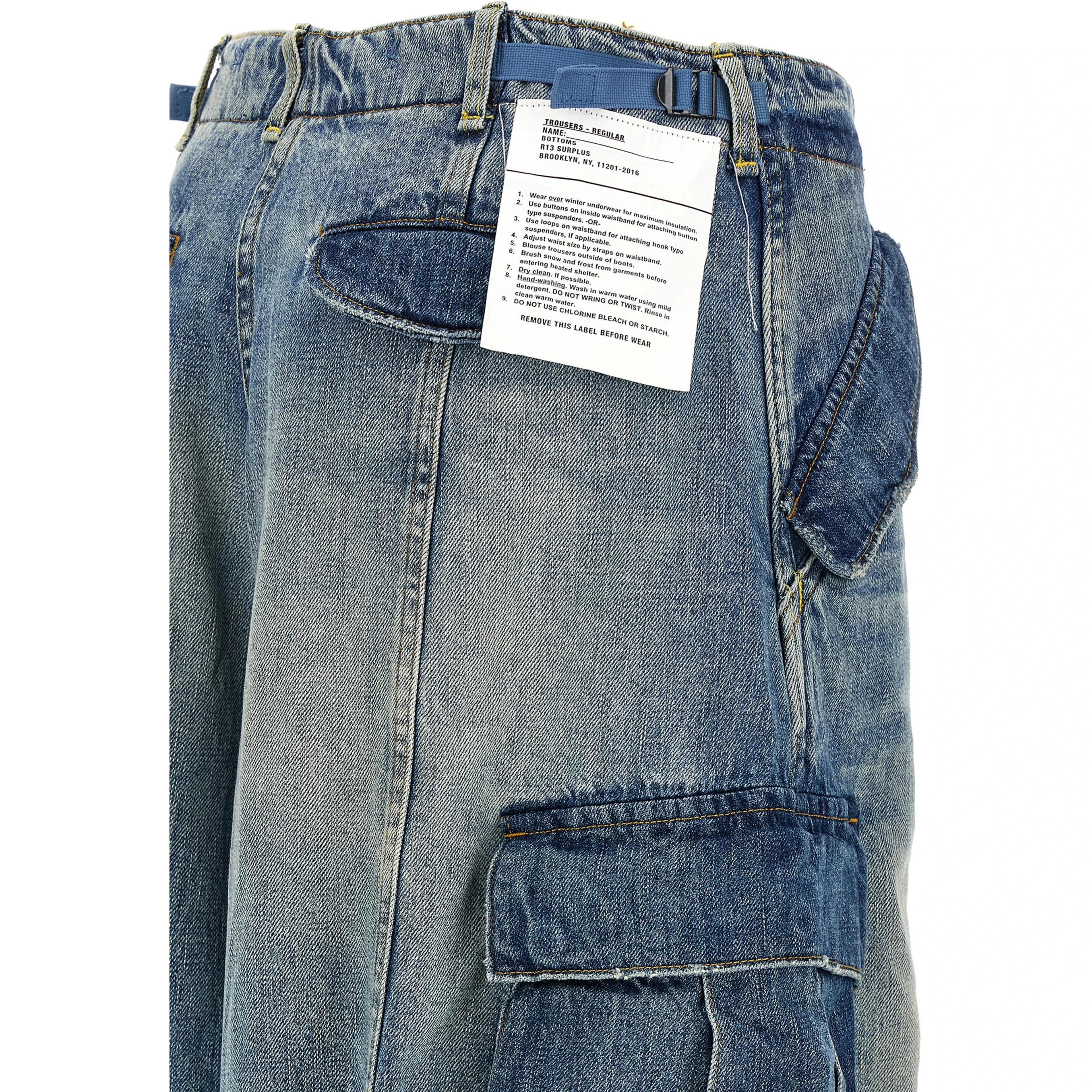 Blue Cotton Jeans Denim
