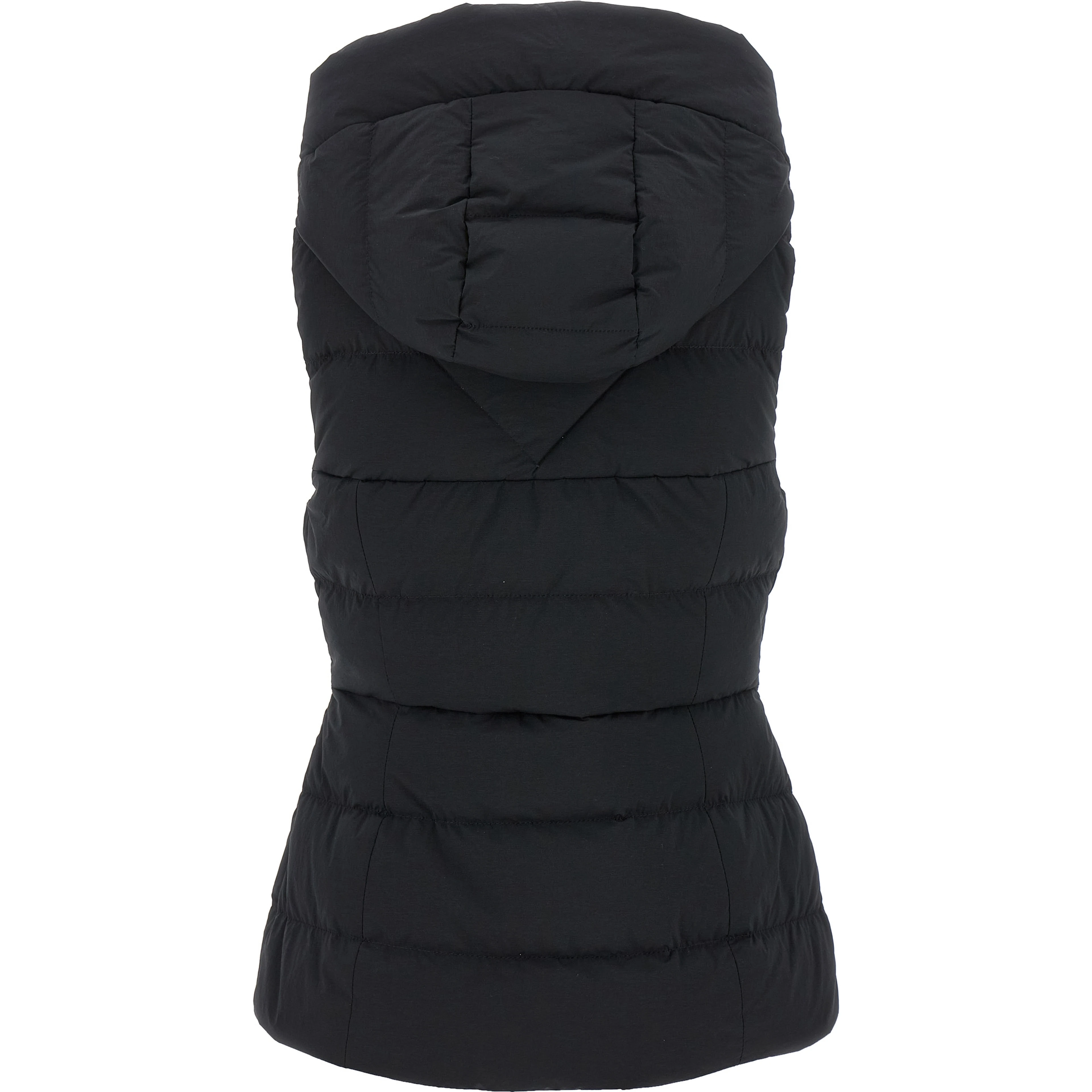 Black Polyamide Sleeveless Jacket