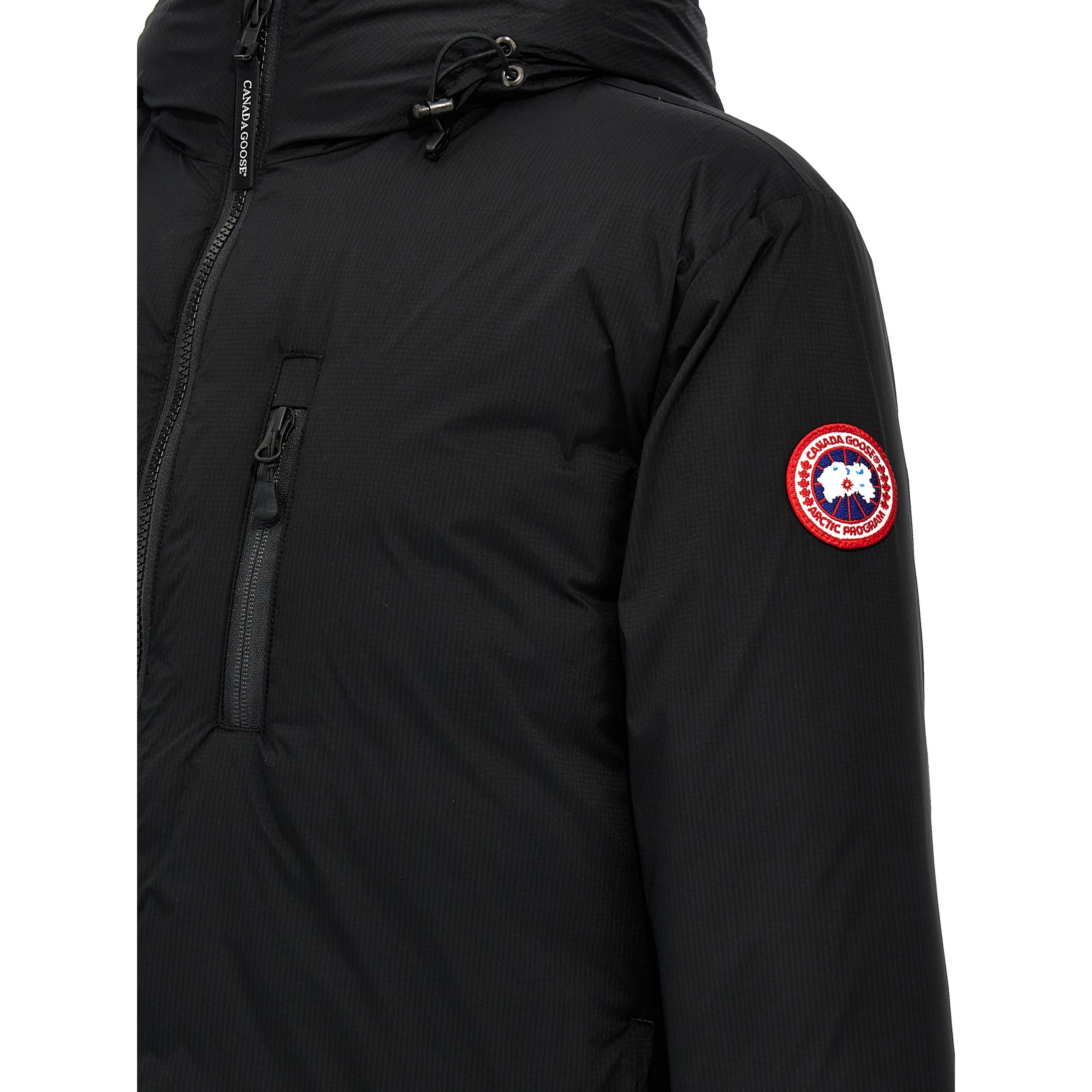 Black Polyester Shell Jacket
