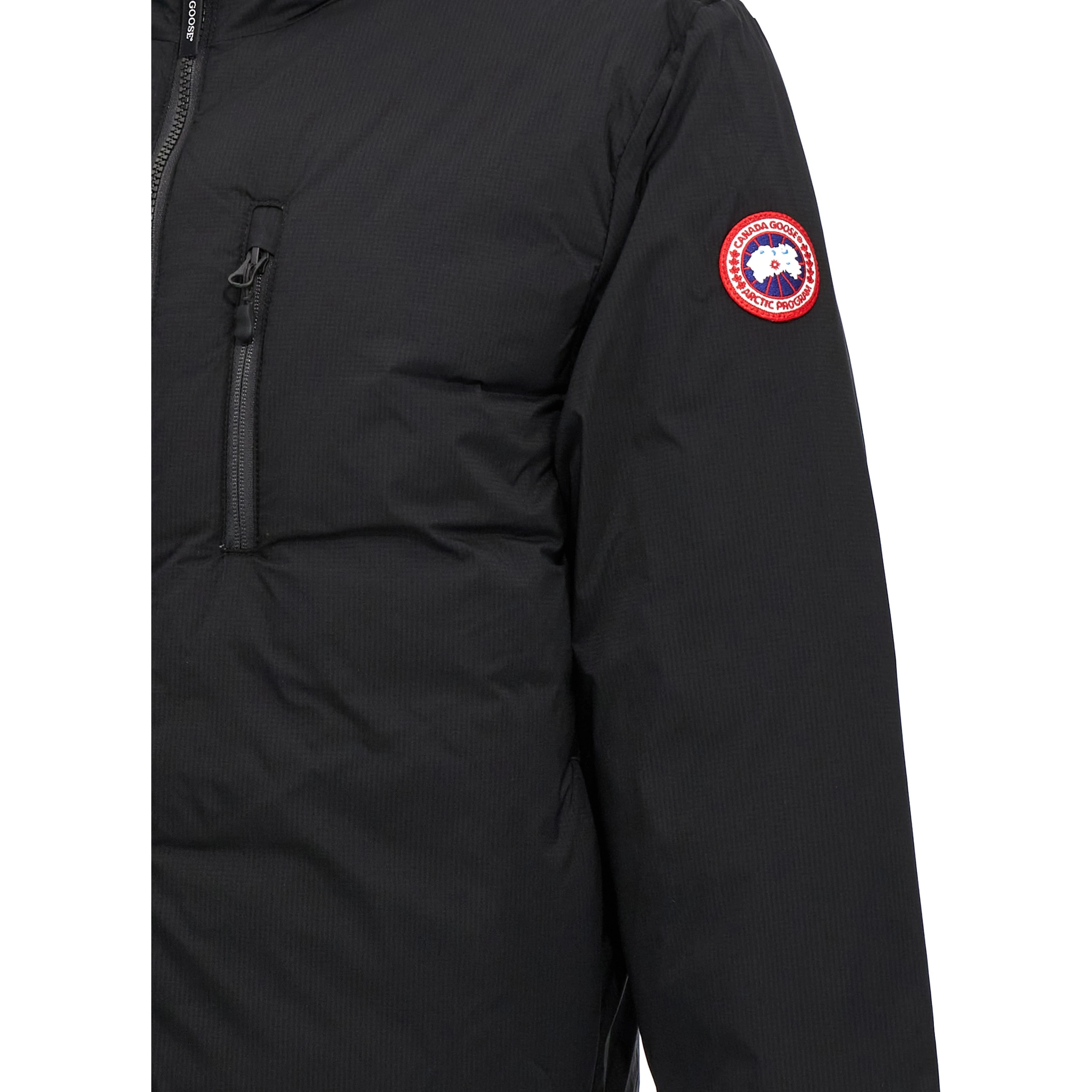 Black Polyester Shell Jacket