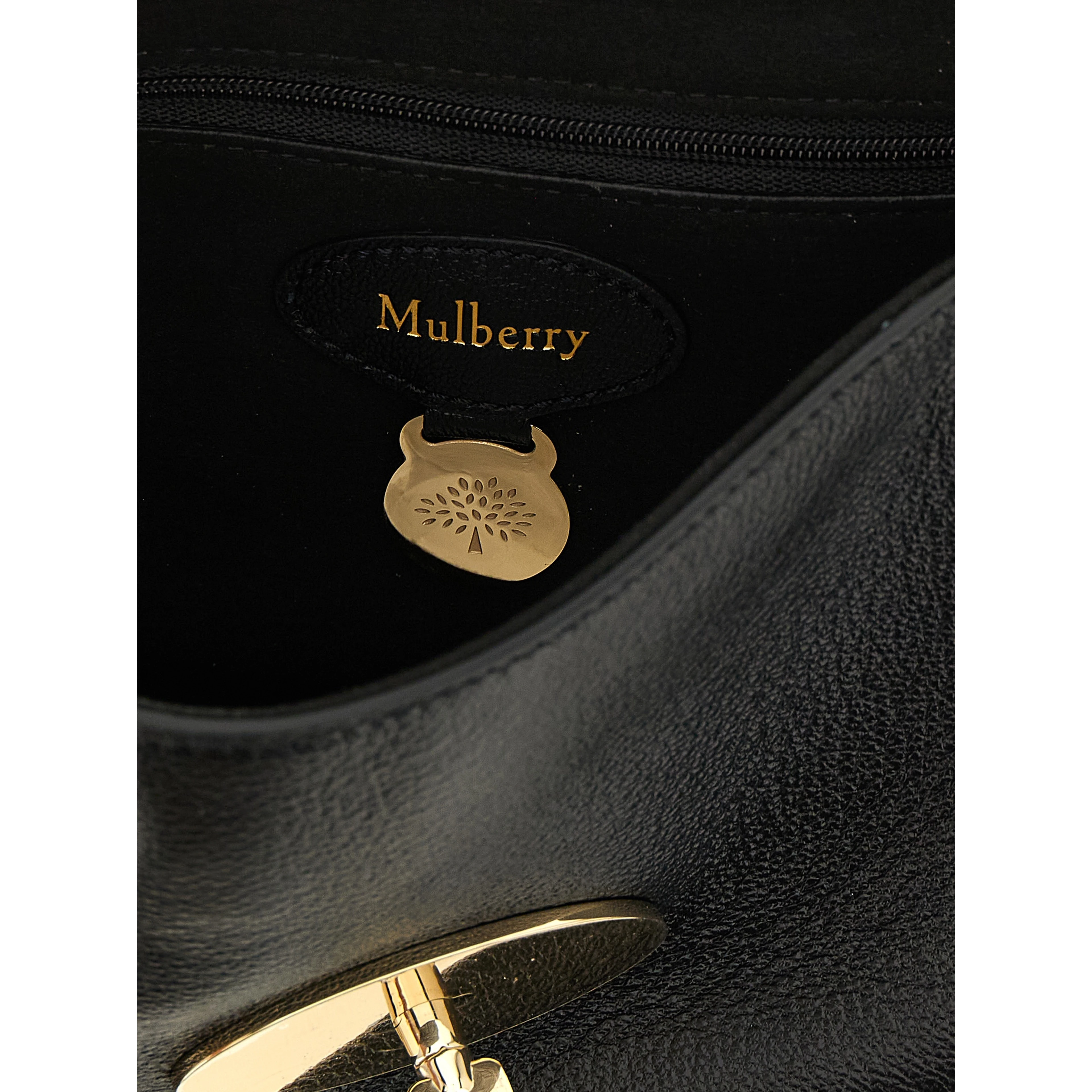 Black Goatskin Crossbody Bag