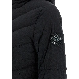 Black Polyamide Full-Length Jacket