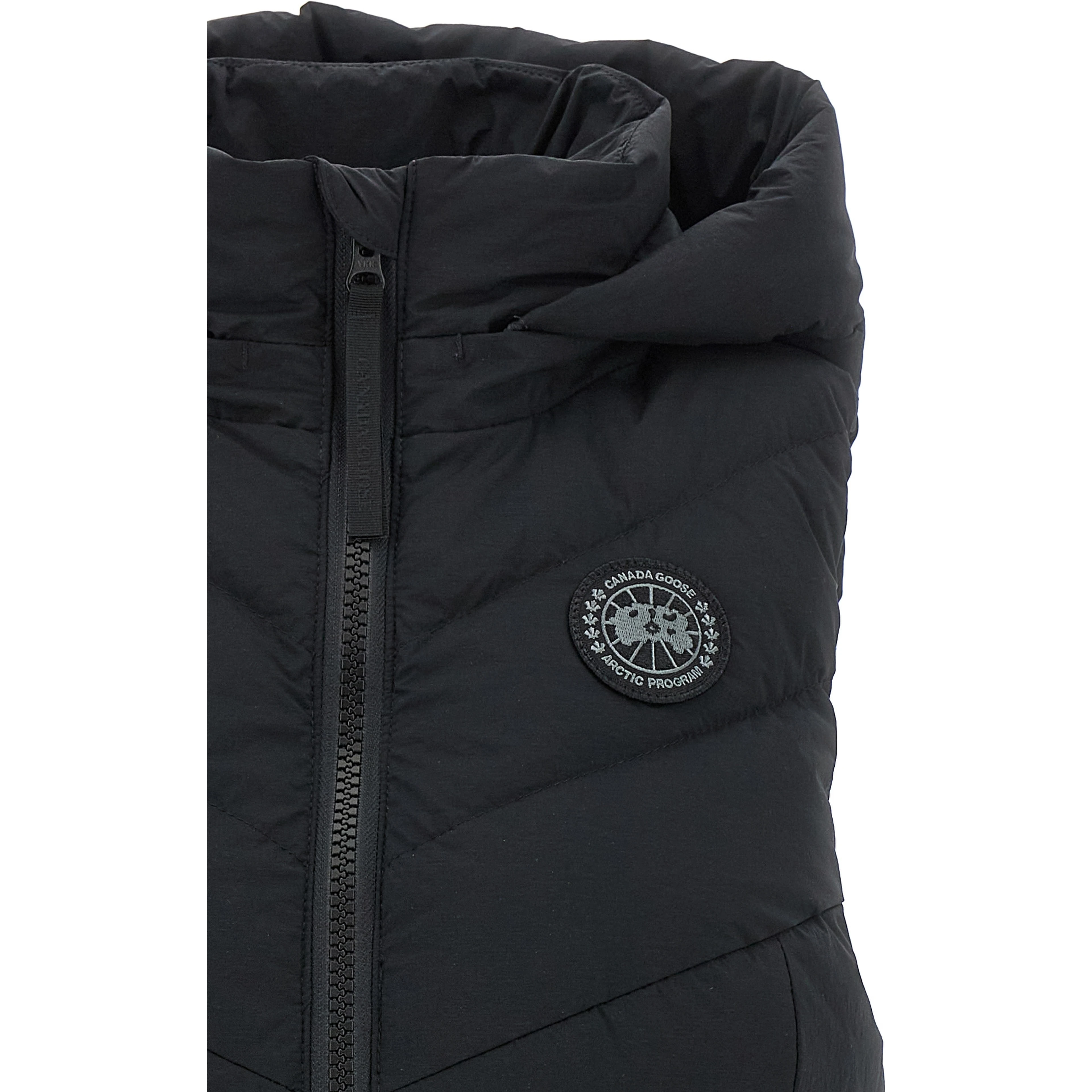 Black Polyamide Sleeveless Jacket