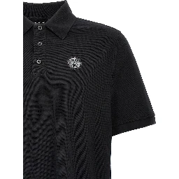 Black Cotton Polo Shirt