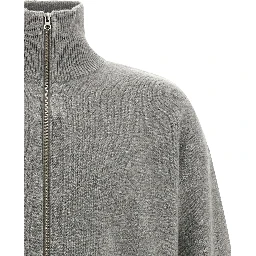 Gray Cashmere Cardigan