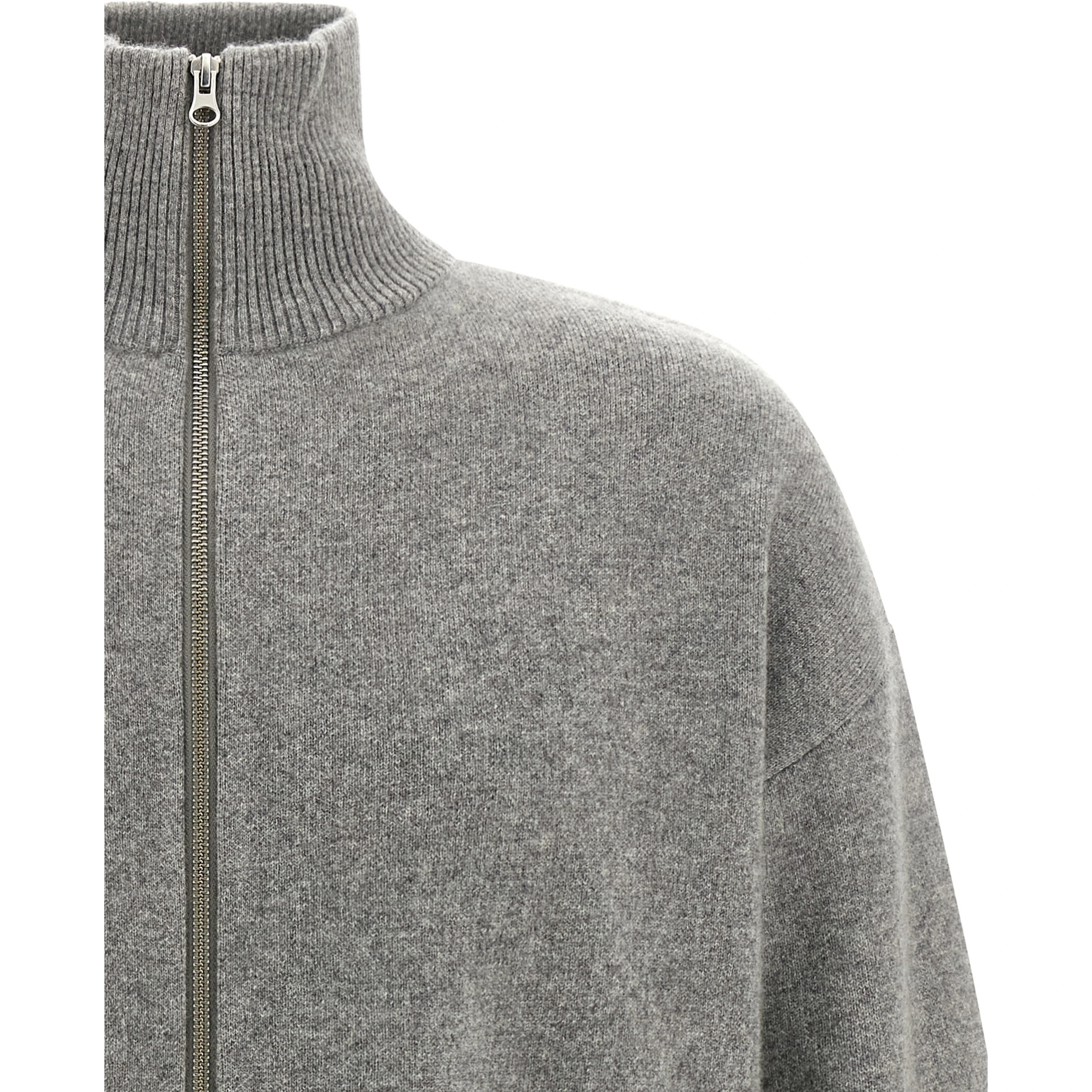 Gray Cashmere Cardigan