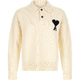 Bicolor Wool Polo Shirt