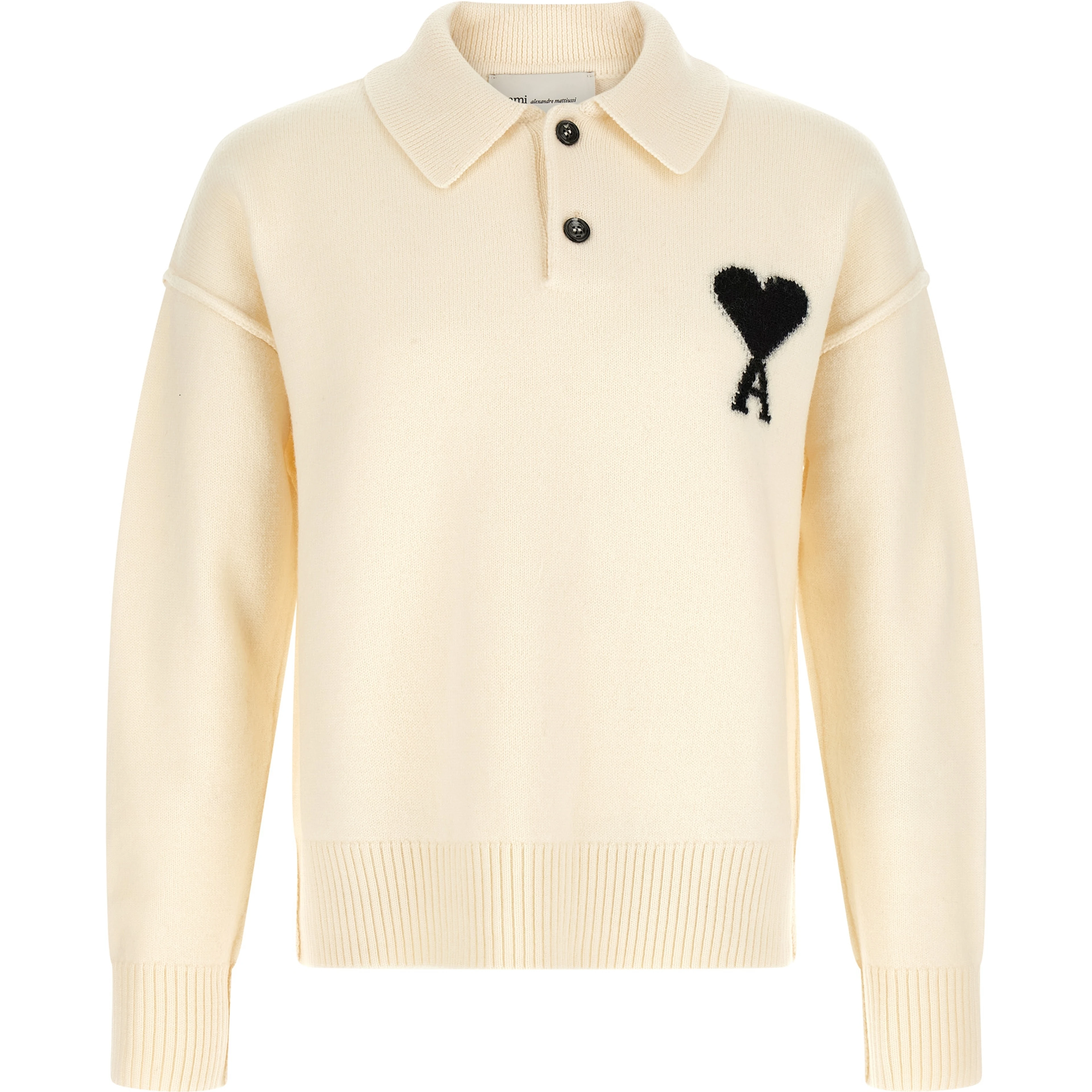 Bicolor Wool Polo Shirt