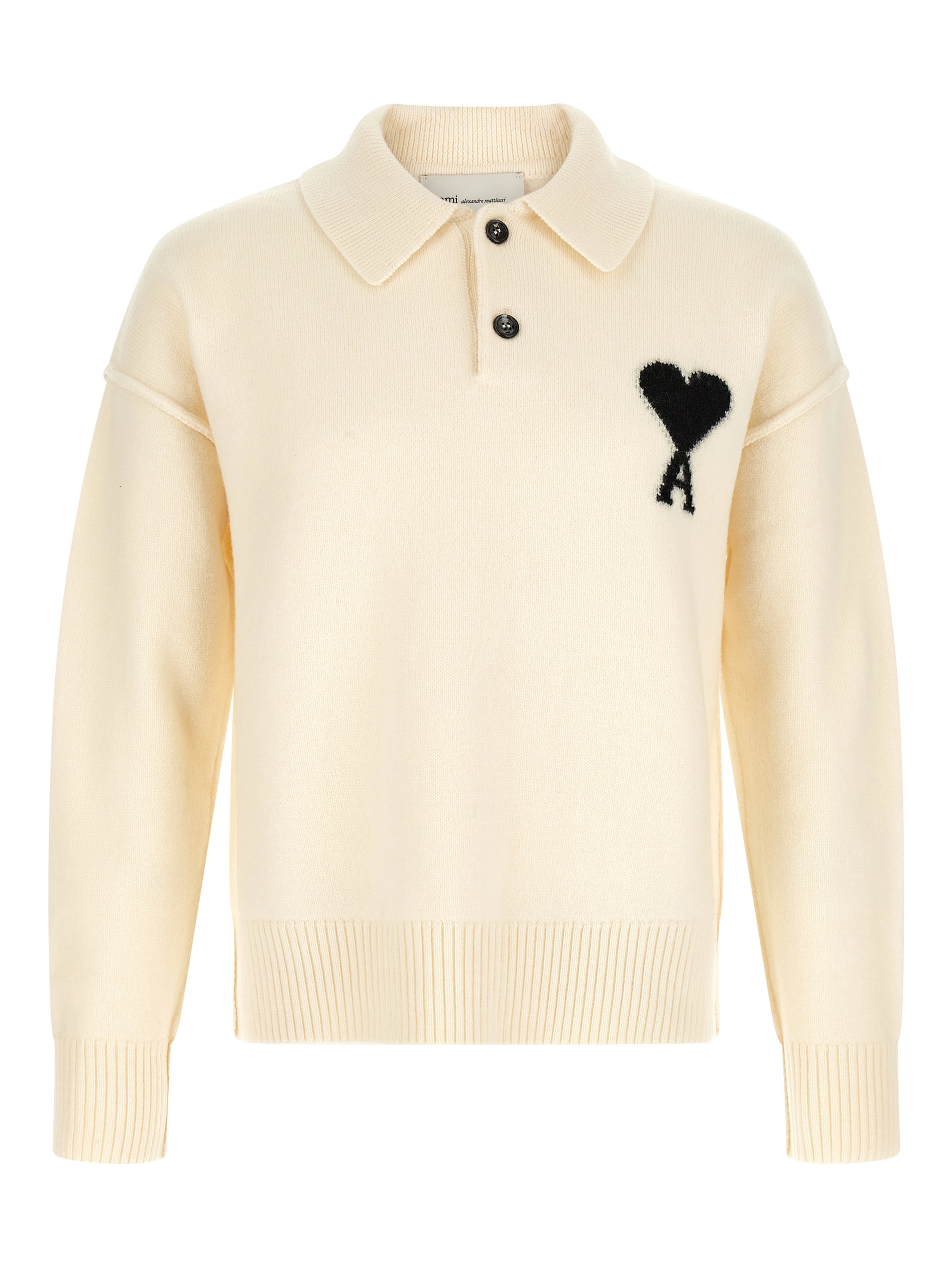 Bicolor Wool Polo Shirt
