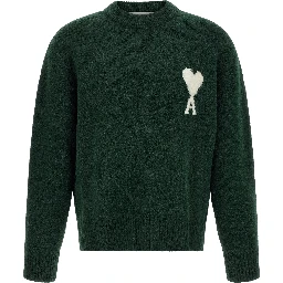 Bicolor Alpaca Leather Cardigan