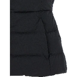 Black Polyamide Sleeveless Jacket