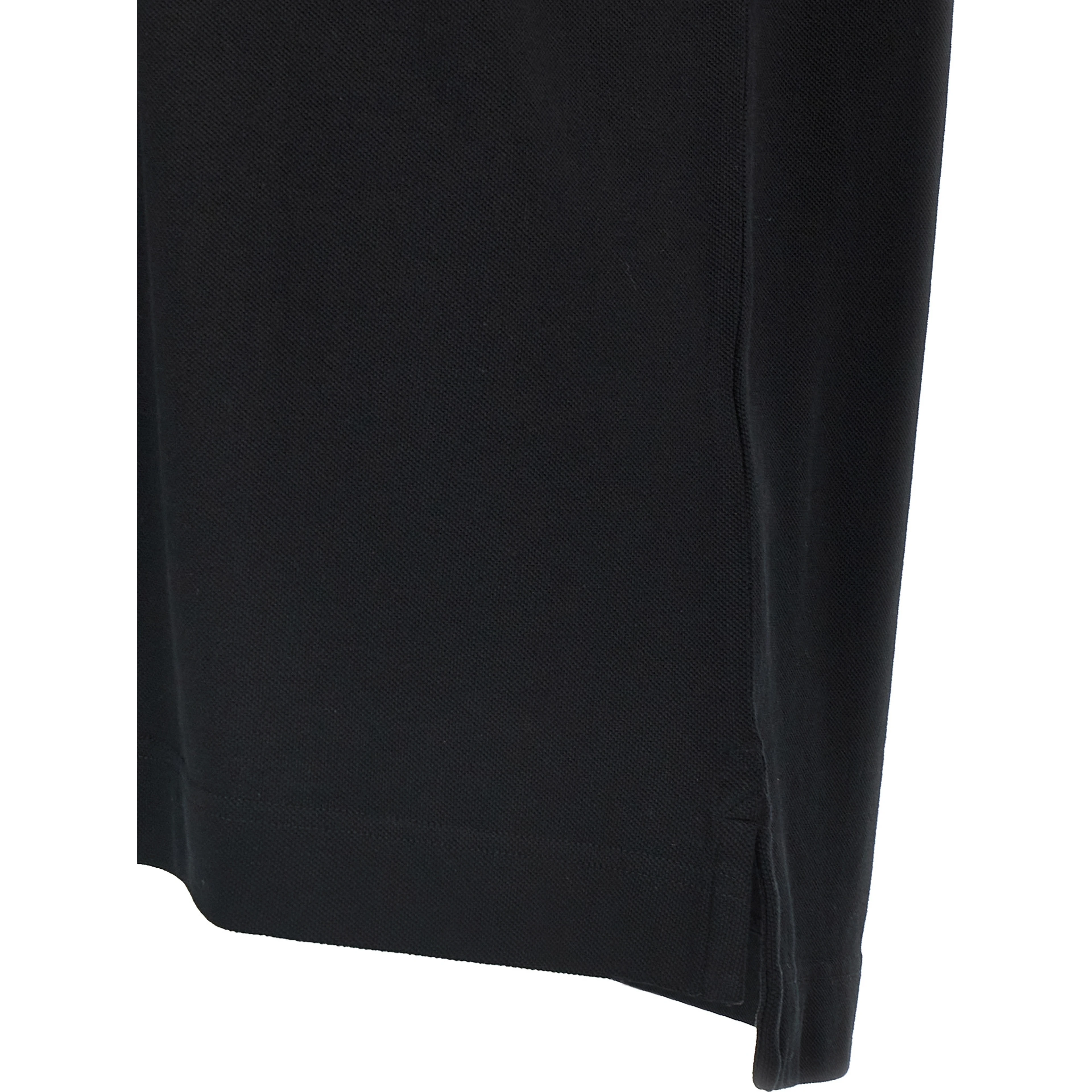 Black Cotton Polo Shirt