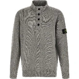 Gray Virgin Wool Cardigan