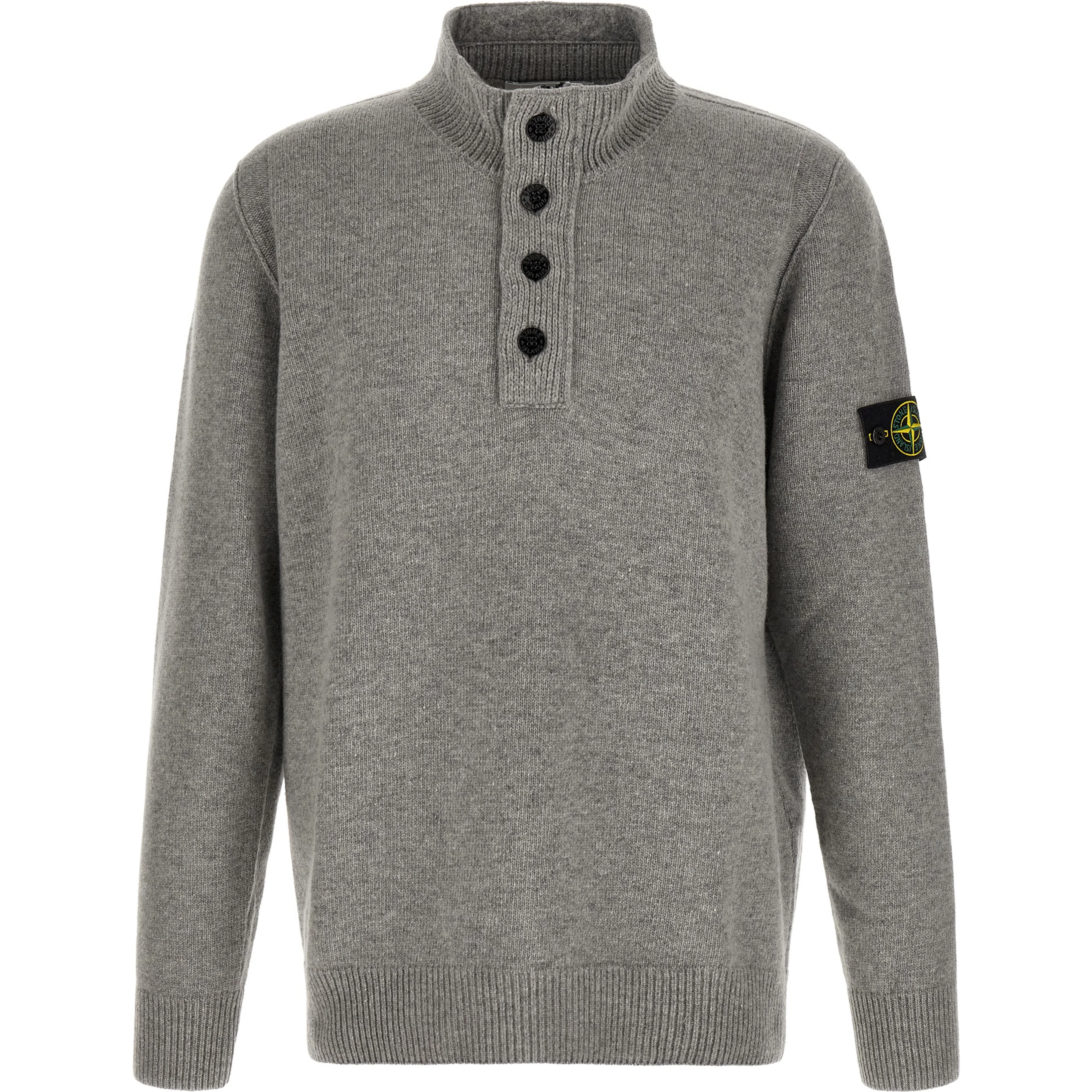 Gray Virgin Wool Cardigan
