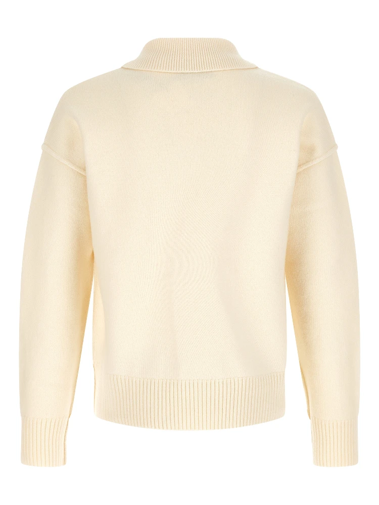 Bicolor Wool Polo Shirt alternative