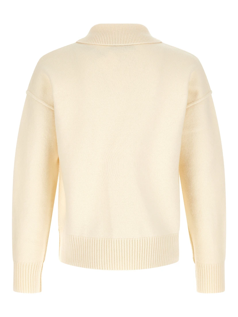 Bicolor Wool Polo Shirt