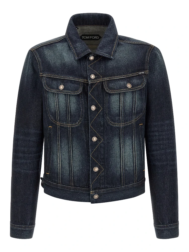 Blue Cotton Denim Jacket
