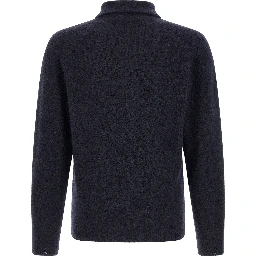 Blue Cashmere Polo Shirt