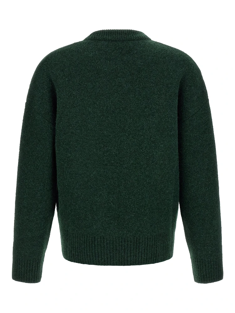 Bicolor Alpaca Leather Cardigan alternative