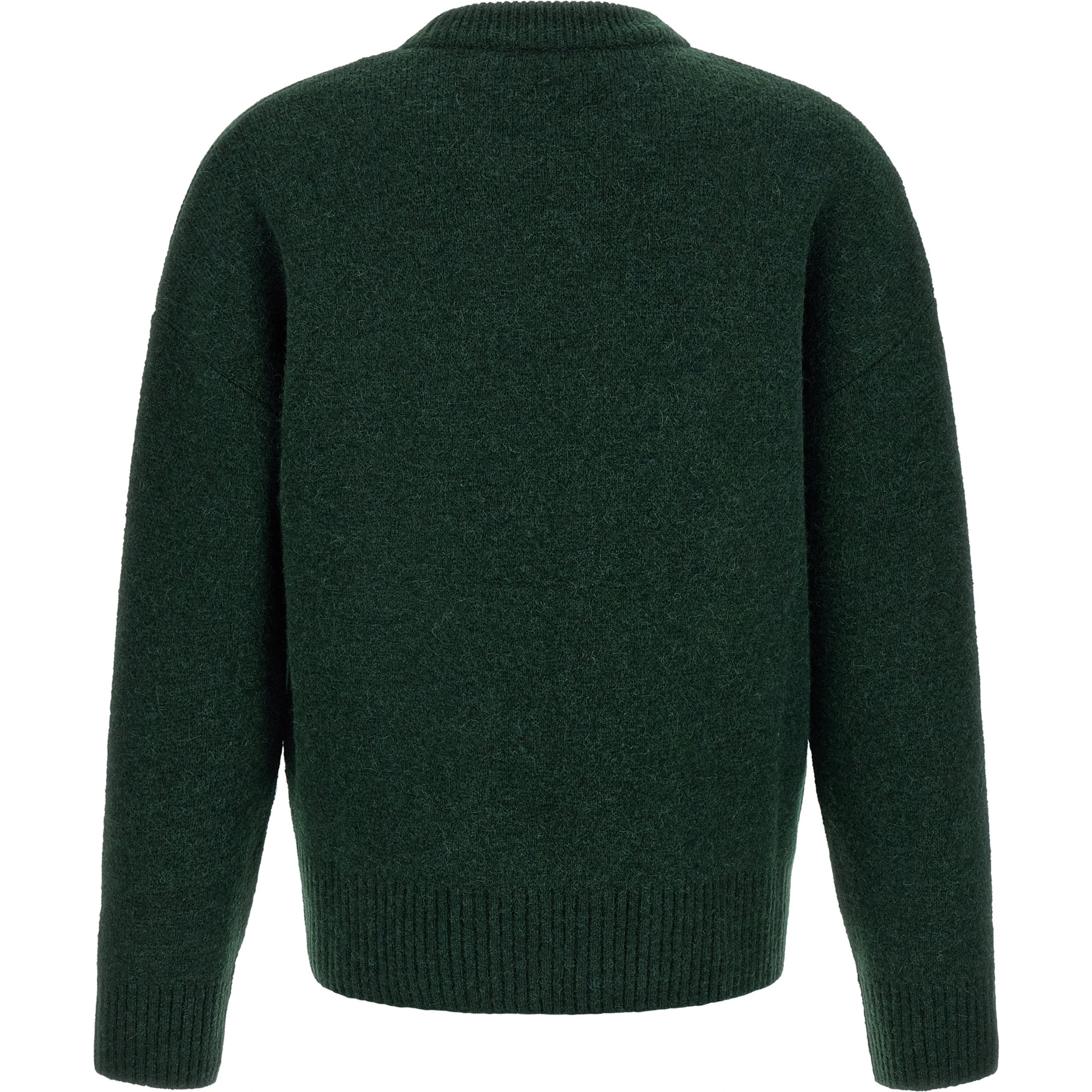Bicolor Alpaca Leather Cardigan