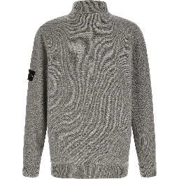 Gray Virgin Wool Cardigan