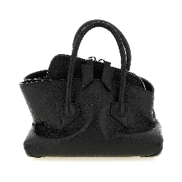 Black Bovine Leather Handbag