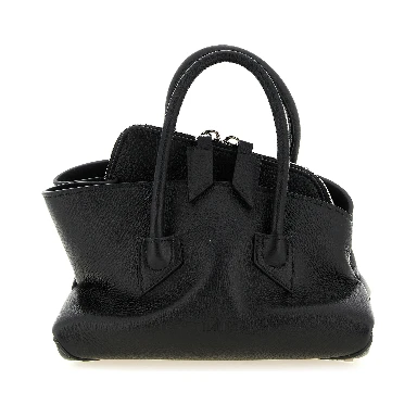 Black Bovine Leather Handbag