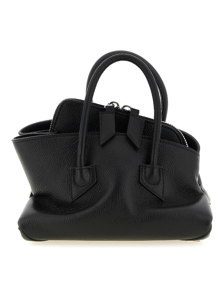 Black Bovine Leather Handbag