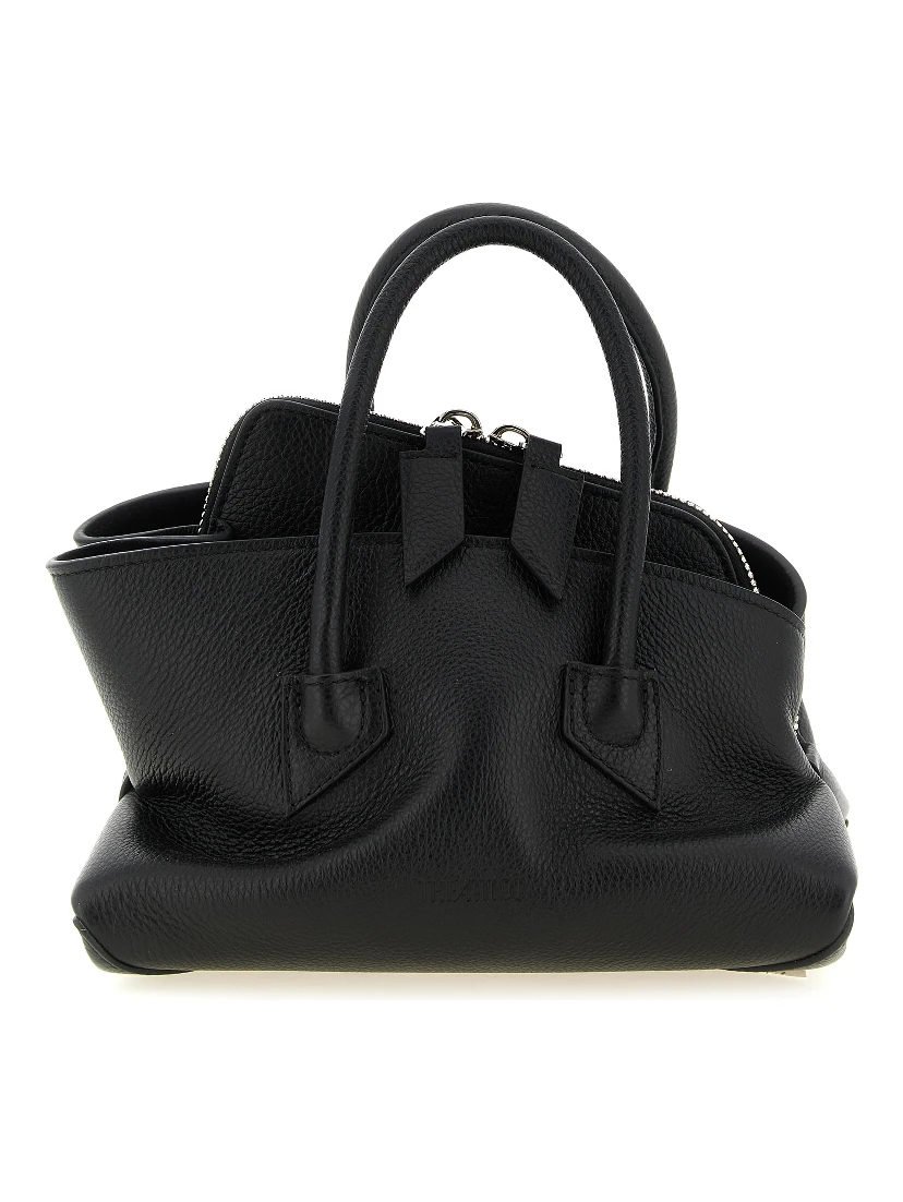 Black Bovine Leather Handbag