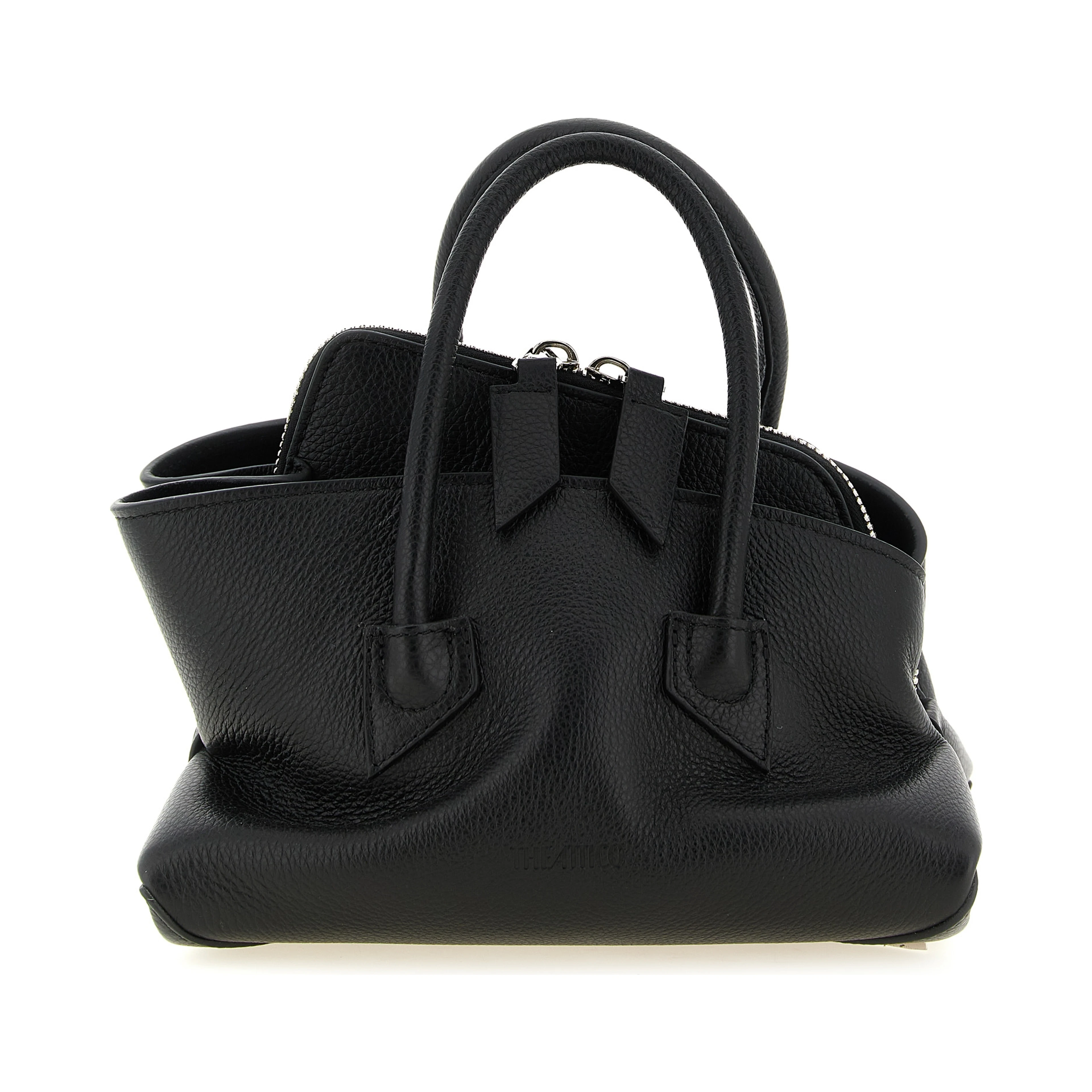 Black Bovine Leather Handbag