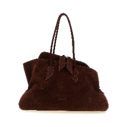 Brown Bovine Leather Shoulder Bag
