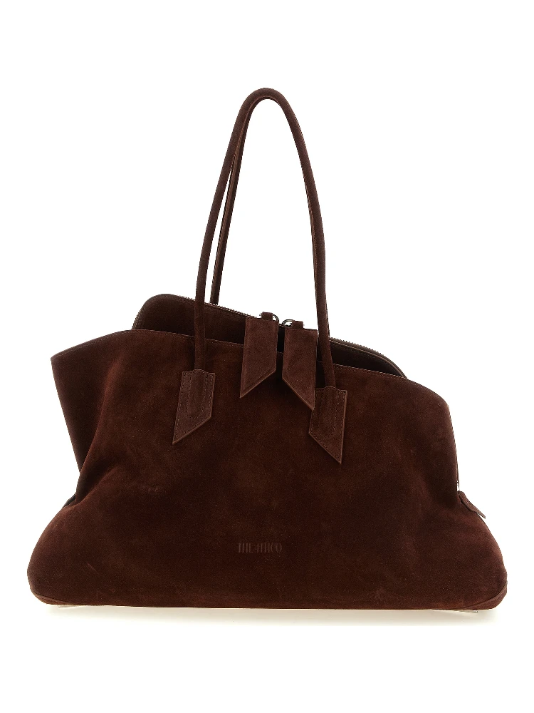 Brown Bovine Leather Shoulder Bag