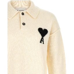 Bicolor Wool Polo Shirt