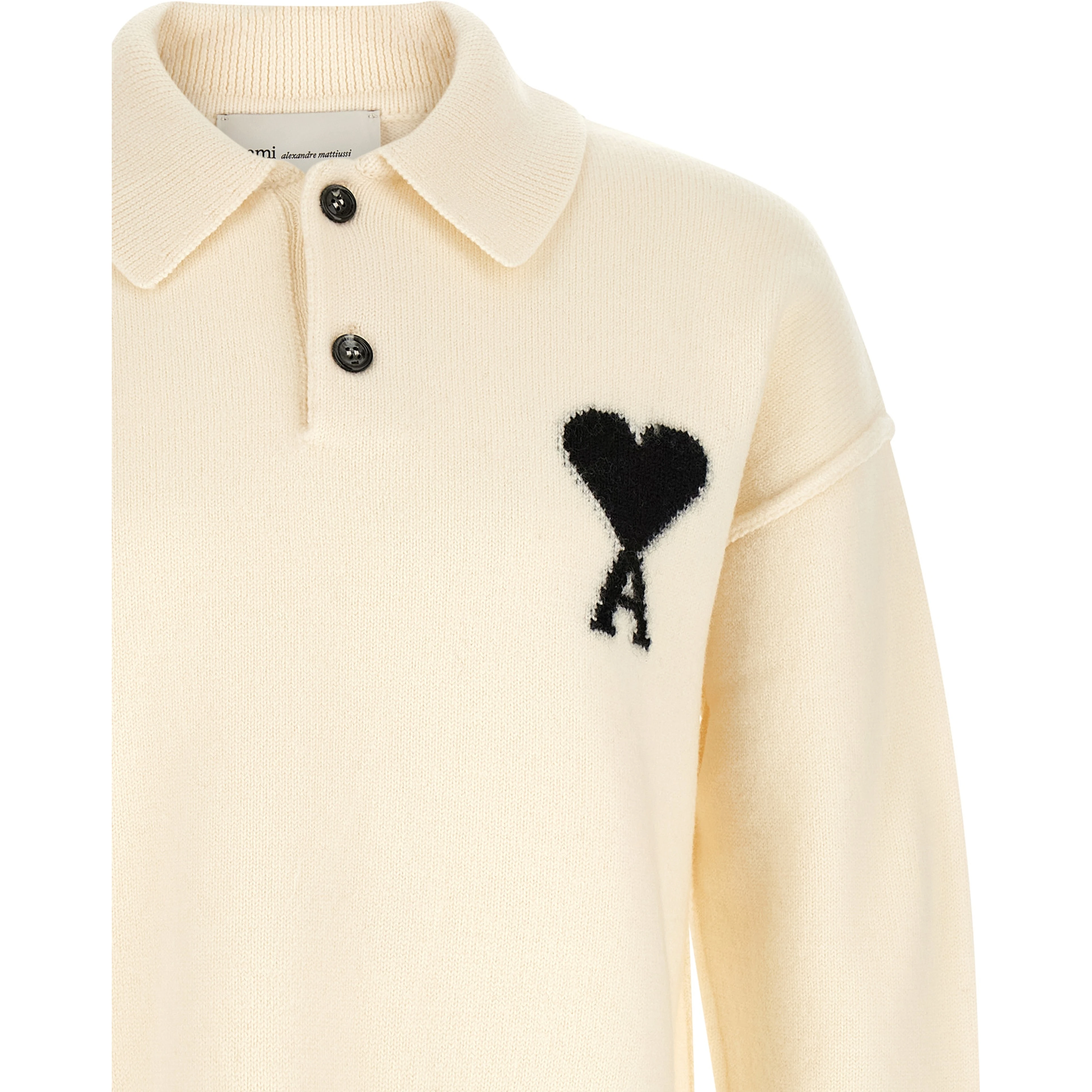 Bicolor Wool Polo Shirt