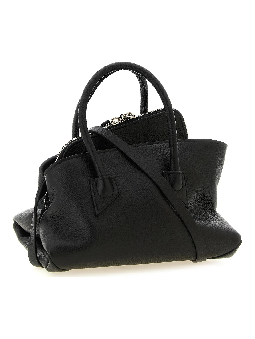 Black Bovine Leather Handbag