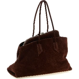Brown Bovine Leather Shoulder Bag