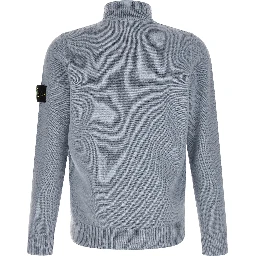 Blue Virgin Wool Cardigan