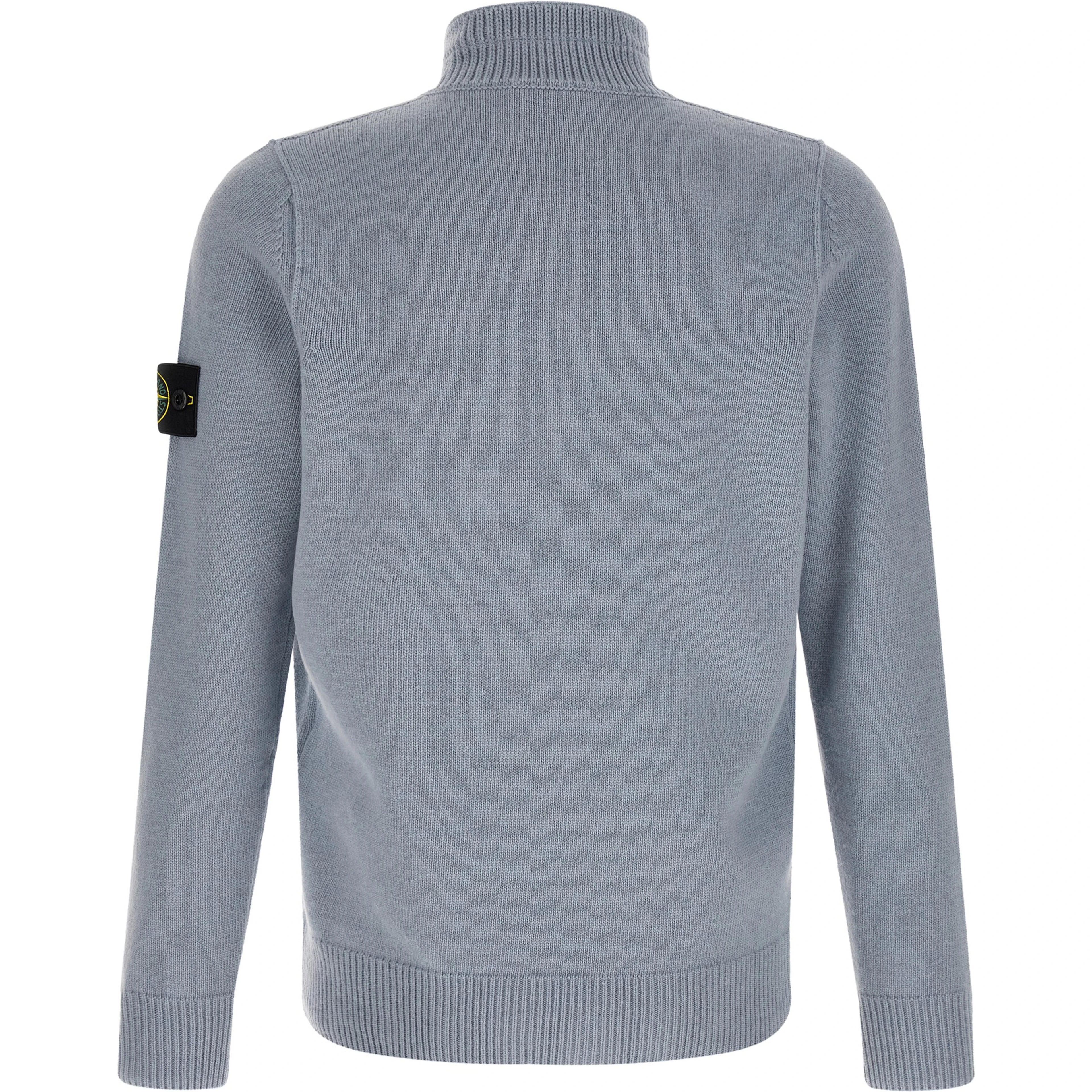 Blue Virgin Wool Cardigan