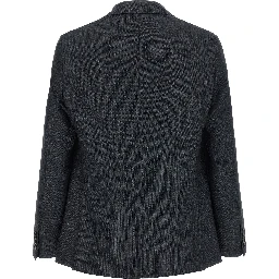 Gray Polyester Two-Piece Suit