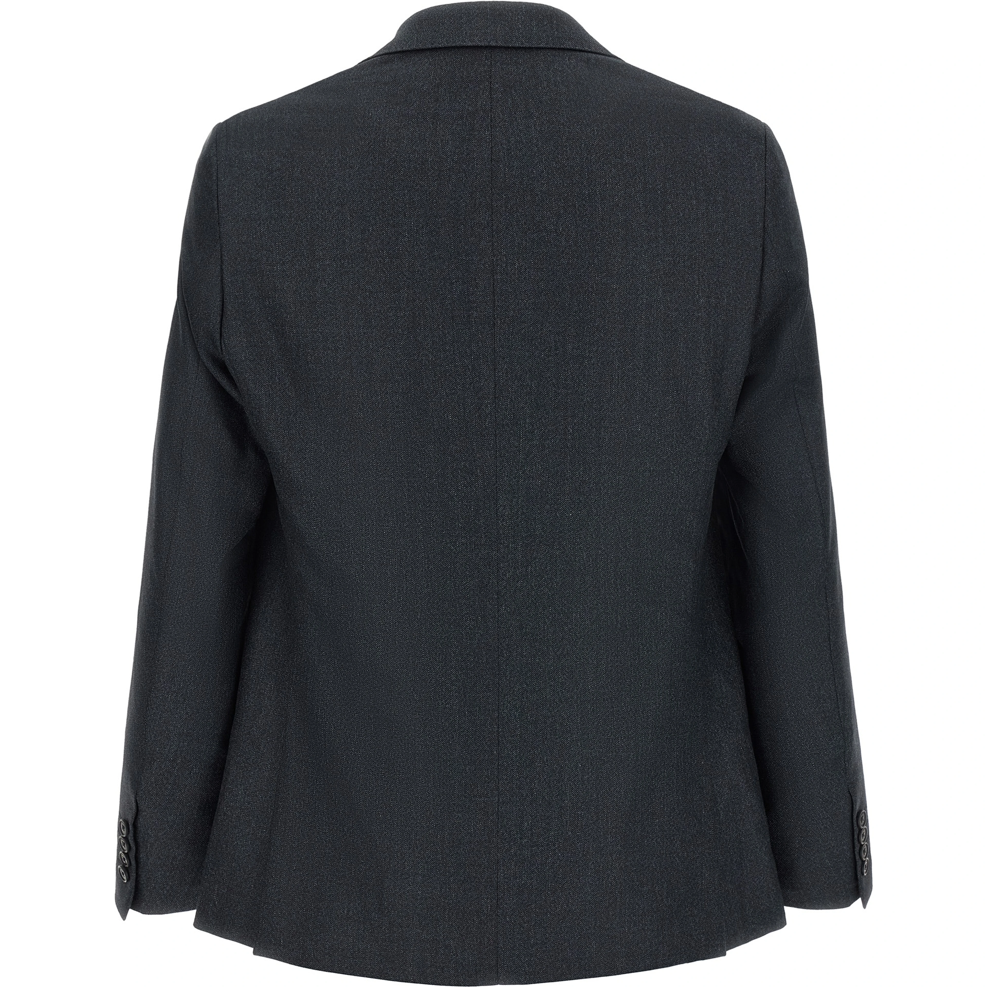 Gray Polyester Two-Piece Suit