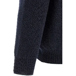 Blue Merino Wool Polo Shirt