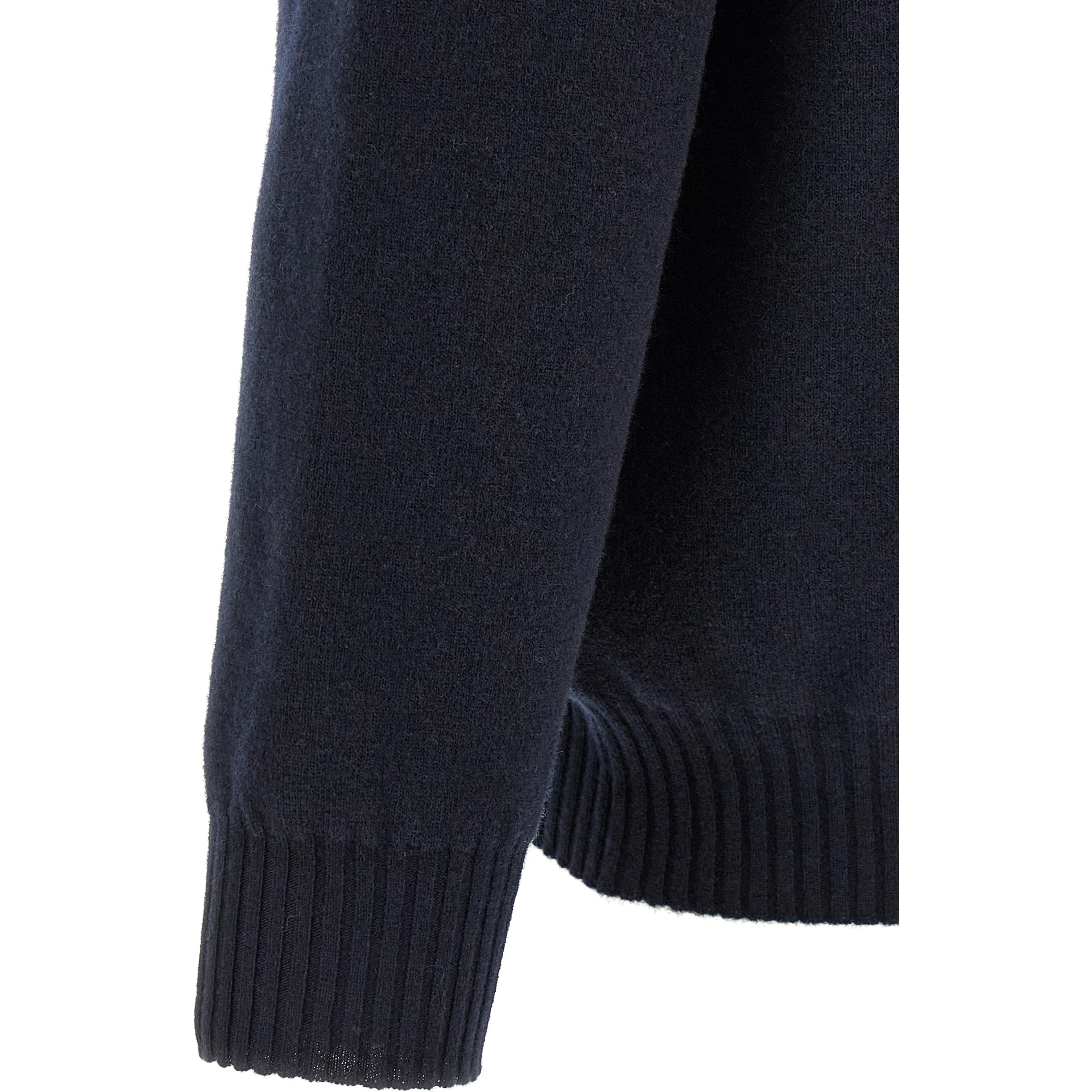 Blue Merino Wool Polo Shirt